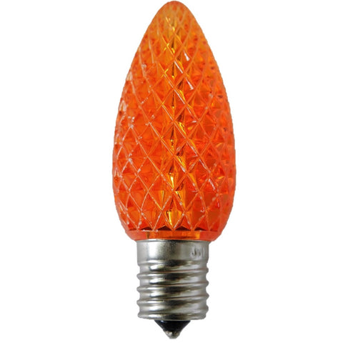 Orange C9 LED Christmas Light Bulb Elite Holiday Decor