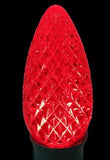 Red C9 LED Christmas Light Bulb