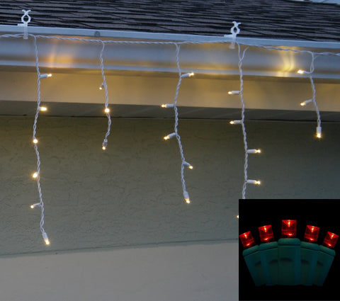 Icicle Lights 5mm Red LED 70 bulb