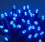 5mm LED blue string lights 70 bulb 4" spacing