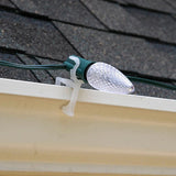 Gutter all in one Christmas light clip