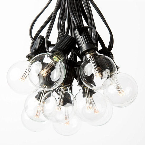 G40 LED Patio Lights Black Wire 25ct. 