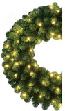 Oregon Fir lit wreath warm white