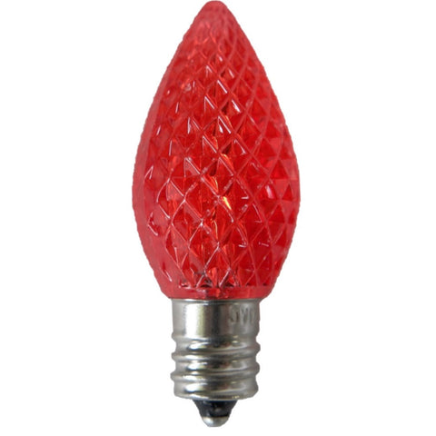 Red C7 LED Christmas Light Bulb Elite Holiday Decor