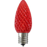 Red C9 LED Christmas Light Bulb Elite Holiday Decor